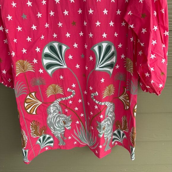 Pink Patterned Mini Dress - Picture 4 of 6